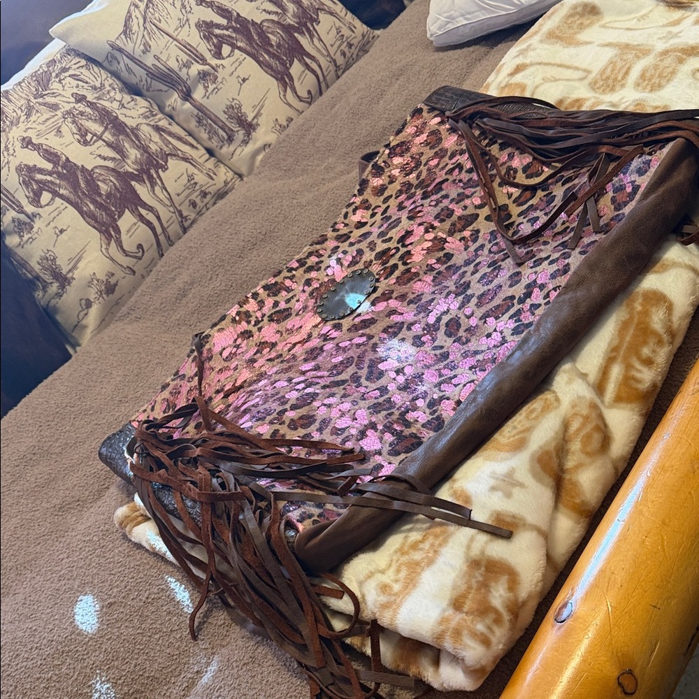 Louis Vuitton Pink and Brown Tote Bag